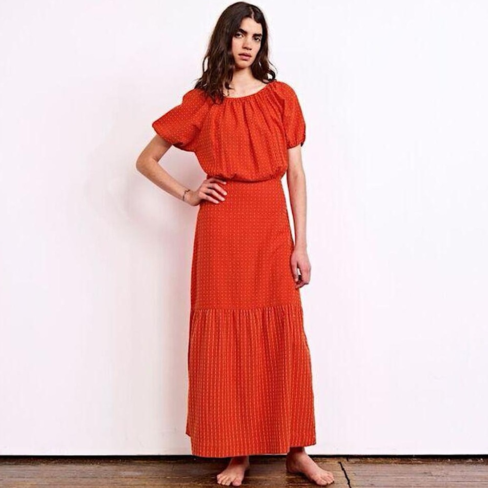 NWT Ace & Jig Quince Dress in Sriracha Size XS